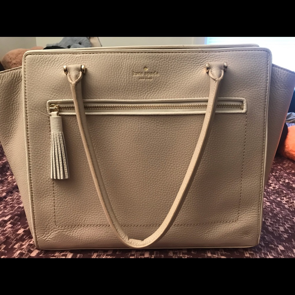 Kate Spade Nude Tote Hand Bag